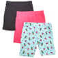 Girls (7-16) Star Ride(R) 3pk. Flamingo Bike Shorts - image 1