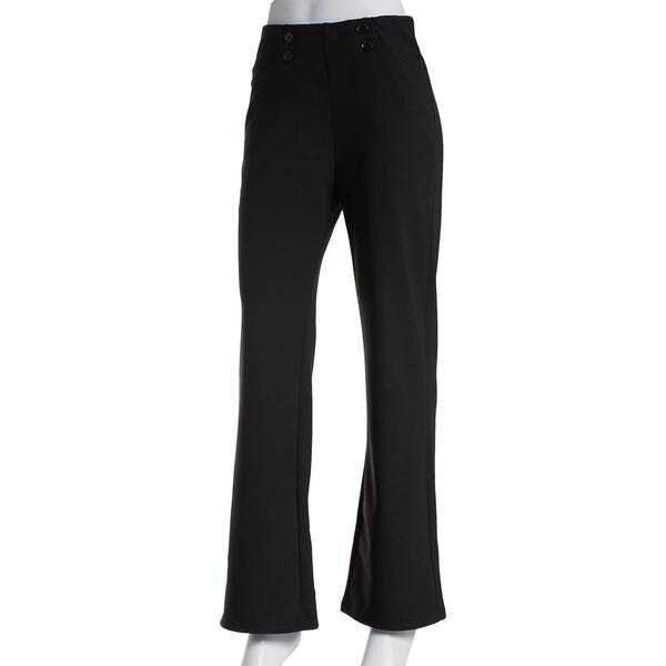 Juniors No Comment 4 Way Stretch Straight Leg Casual Pants - image 