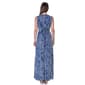 Womens 24/7 Comfort Apparel Abstract Empire Waist Maxi Dress - image 3