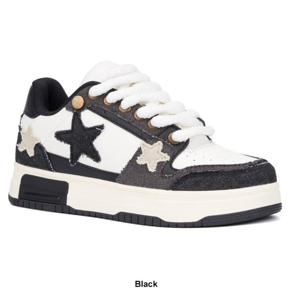 Womens Olivia Miller Stars Fashion Sneakers