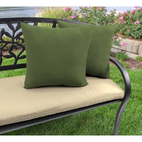 Jordan Manufacturing Veranda Hunter Outdoor Throw Pillow-18 x 18