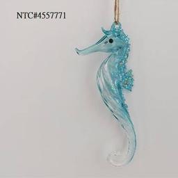 Glass Seahorse Ornament