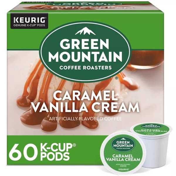 Keurig&#174; Green Mountain Caramel Vanilla Cream K-Cup&#174; - 60Ct