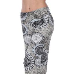 Womens White Mark Circle Print Palazzo Pants