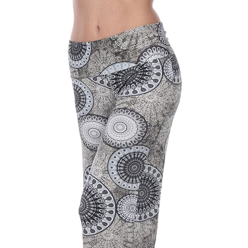 Womens White Mark Circle Print Palazzo Pants