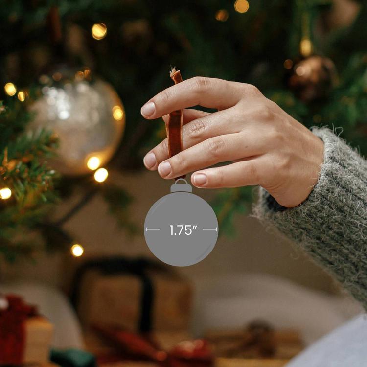 Northlight Seasonal 9ct. Glittered Glass Christmas Ornaments