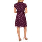 Petite MSK Short Sleeve Foil Dot Pintuck A-Line Dress - image 4
