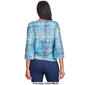 Womens Ruby Rd. Must Haves III Knit Plaid Foil Top - image 2
