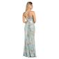 Juniors Morgan & Co. Printed Sequin Cowl Neck Sheath Dress - image 2