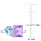 Gemstones Classics™ Sky Blue Topaz/Pink Amethyst Toi et Moi Ring - image 5