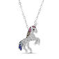 Crystal Kingdom Multi-Color Crystal Unicorn Pendant Necklace - image 1