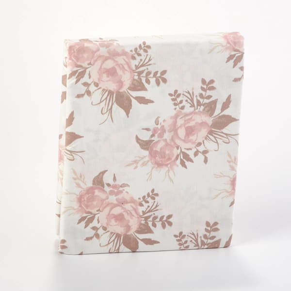 The Peanutshell Grace Floral Fitted Crib Sheet Boscov's