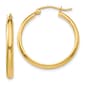 Gold Classics(tm) 25mm. 14kt. Gold Polished Hoop Earrings - image 1