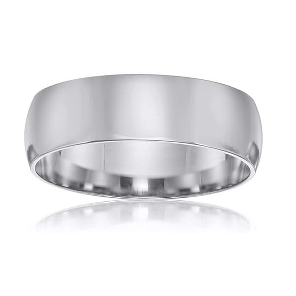 Endless Affection(tm) 10kt. White Gold 5mm Plain Wedding Band - image 