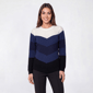 Womens Preswick & Moore® Long Sleeve Chevron Sweater - image 2
