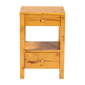 bali & pari Azmi Modern Real Burl Wood 2-Drawer Nightstand - image 3