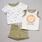 Baby Boy &#40;12-24M&#41; Chick Pea&#40;R&#41; 3pc. Wild One Safari Shorts Set - image 1