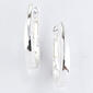 Napier Large Silver Hoop Earrings - image 1