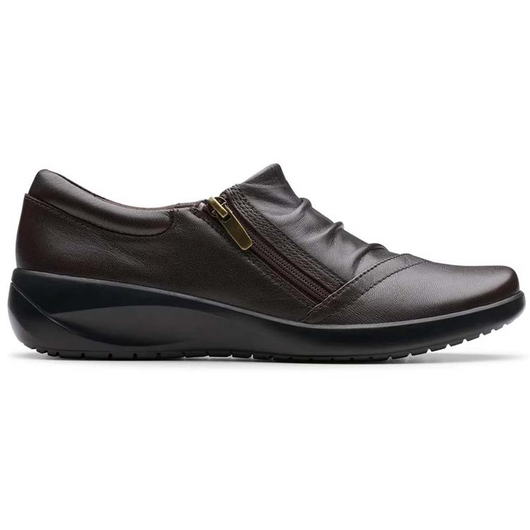 Womens Clarks® Kaetlyn Mila Casual Leather Slip On Flats