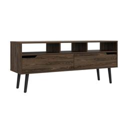 FM FURNITURE Hamburg Dark Walnut TV Stand