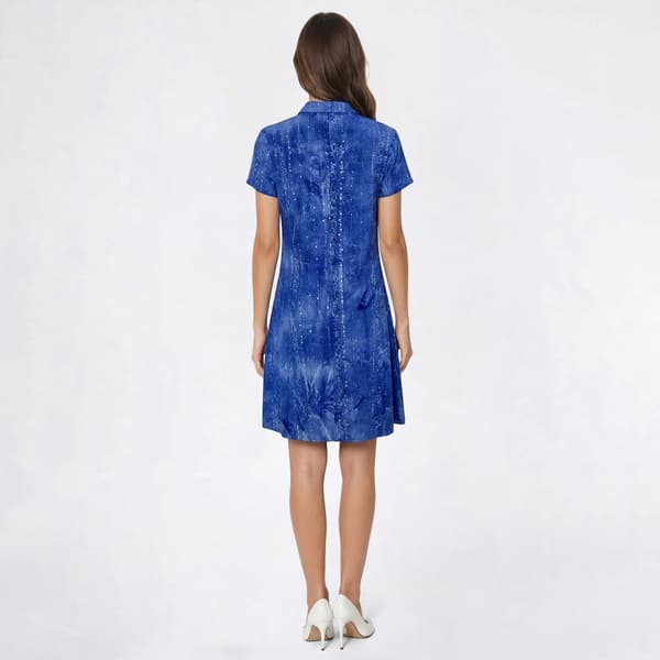 Petite Cocomo Short Sleeve 1/2 Zip Gomez Shift Dress