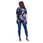 Womens 24/7 Comfort Apparel Tie Dye Open Front Cardigan - image 3
