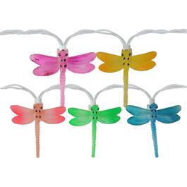 Northlight Seasonal Multicolor Dragonfly Patio Lights - Set of 10