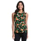 Womens Rafaella(R) Sleeveless Ruffle Trim Orange Blossom Polo - image 1