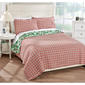 Martha Stewart Holiday Birds Reversible Flannel Quilt Set - image 2