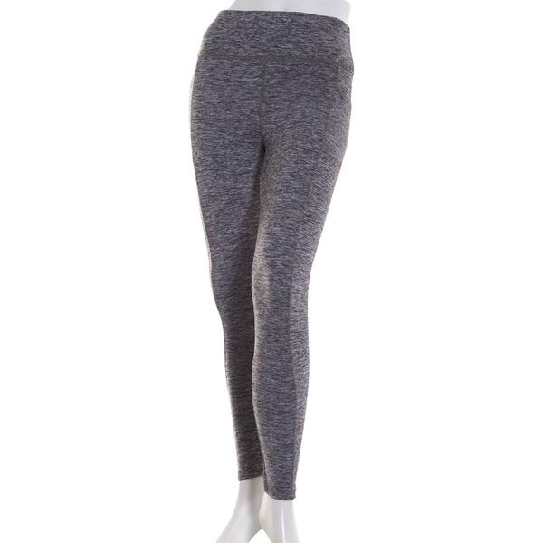 Juniors No Comment Wide Waistband Cell Phone Pocket Leggings - image 