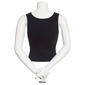 Juniors Poof! Corset Racer Back Mini Ribbed Tank Top - image 2