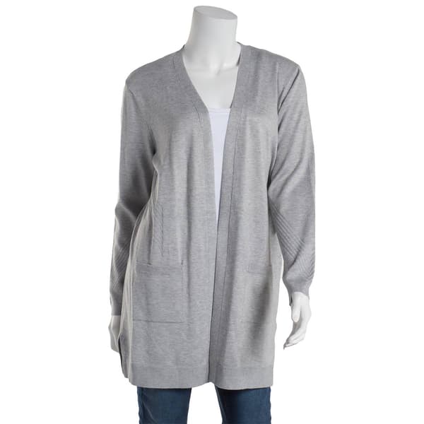 Womens 89th & Madison Long Sleeve Duster Cardigan - image 