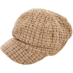 Womens Madd Hatter Tweed Newsboy Hat
