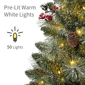 Puleo International 3ft. Pre-Lit Snowy Christmas Tree in Basket - image 4