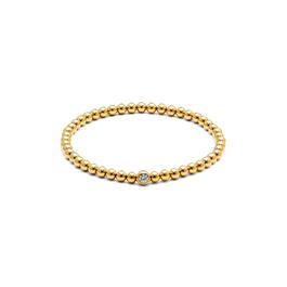 Ava Nadri 18kt. Gold Plated Brass Bead Stretch Bracelet