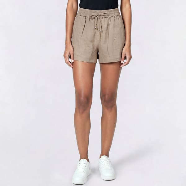 Juniors Love Tree Linen Shorts w/ Metal Tips
