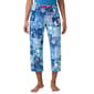 Womens HUE® Butterfly and Floral Patchwork Capri Pajama Pants - image 2