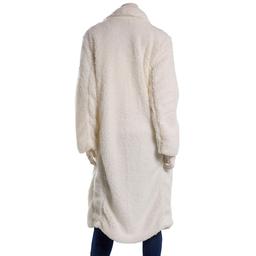 Juniors Jolie & Joy Sherpa Long Lapel Collar Trench Coat