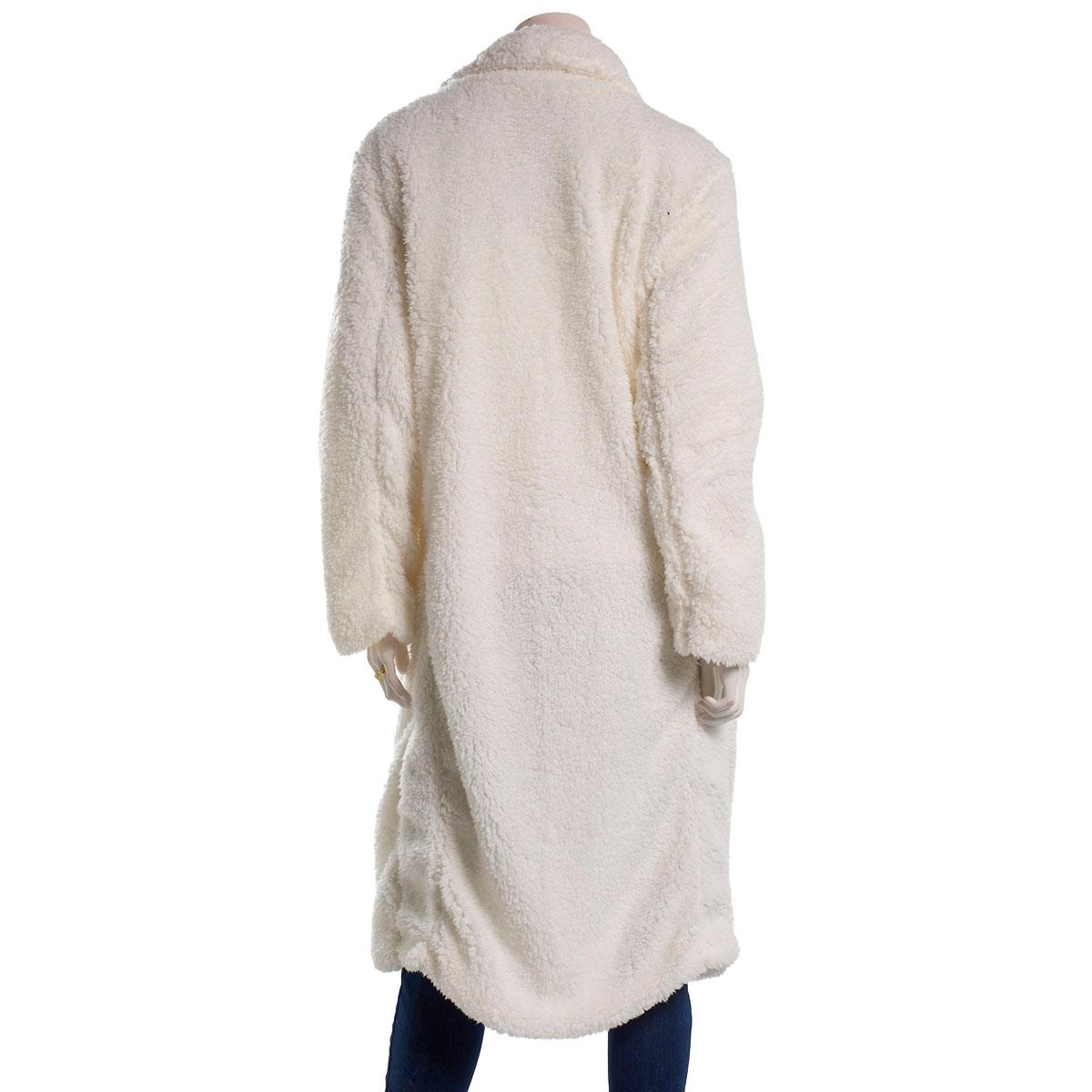 Juniors Jolie & Joy Sherpa Long Lapel Collar Trench Coat