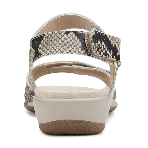Womens Easy Spirit Hartwell Snakeskin Strappy Sandals
