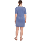 Womens Ruby Rd. Americana Chic Embroidered Stripe Shift Dress - image 2