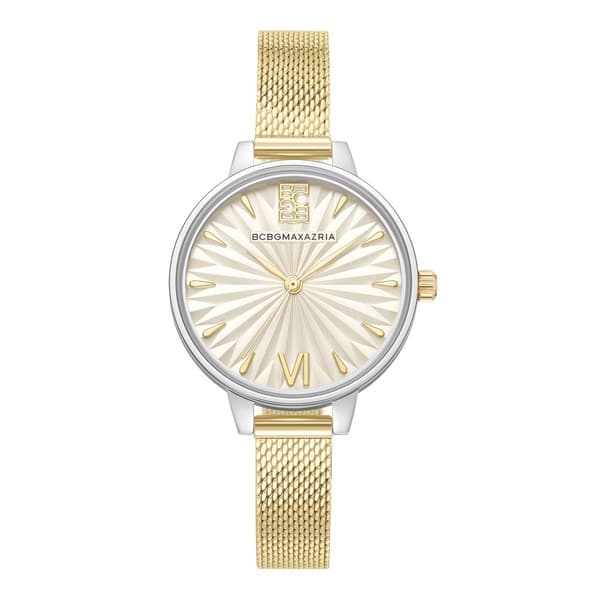 Womens BCBG Maxazria Gold-Tone/Champagne Watch-BAWLG0001203 - image 