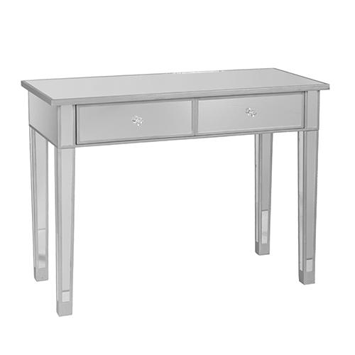 Southern Enterprises Mirage Mirrored 2 Drawer Console Table