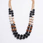 Ashley Cooper(tm) Gold-Tone Black Marble Beaded Accent Necklace - image 1