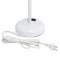 LimeLights White Stick Lamp w/Charging Outlet/Grey Shade-Set of 2 - image 3