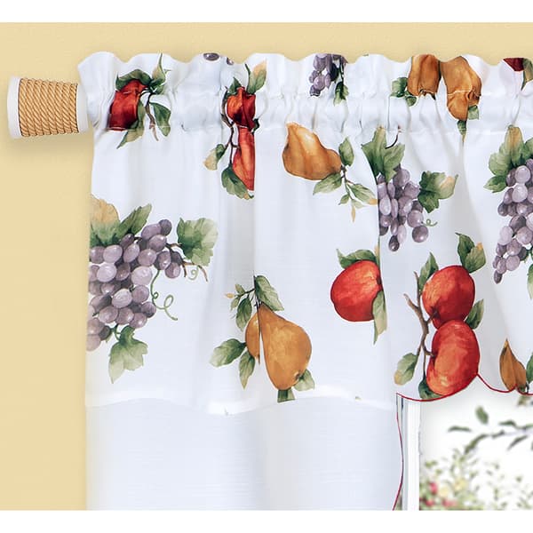 Achim Ambrosia Embellished Kitchen Curtain Set