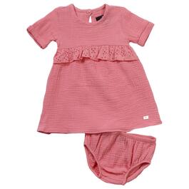 Baby Girl&#40;12-24M&#41; 7 for All Man Kind&#40;R&#41; Ruffle Dress & Diaper Cover