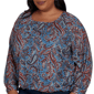 Plus Size Skye’s the Limit Urban Heirloom Paisley Blouse - image 5