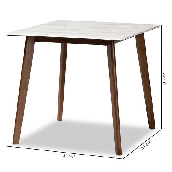 Baxton Studio Kaylee Walnut Brown Finished Wood Dining Table