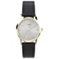 Womens Timex(R) Silver Dial Watch w/ Black Leather Strap - TW2Y672 - image 1